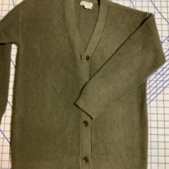 Orvis Anywear Oversized Ribbed Cardigan, Tarragon, Size XS - Picture 4 of 6